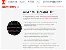 Tablet Screenshot of cclab.collaborativeconsumption.com